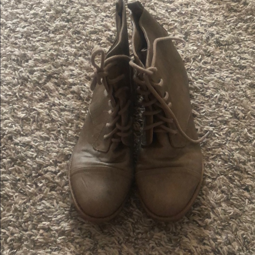 Lace up booties